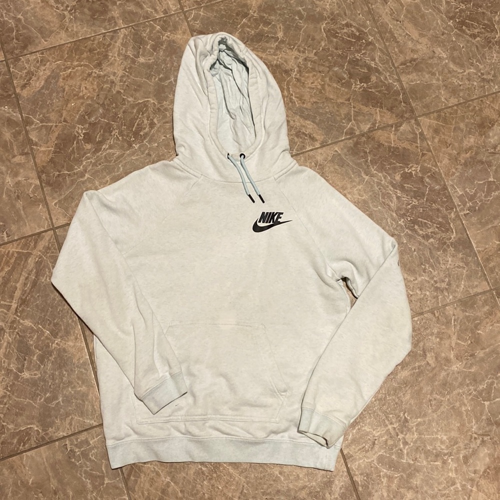 Womens light blue/teal nike hoodie, size small